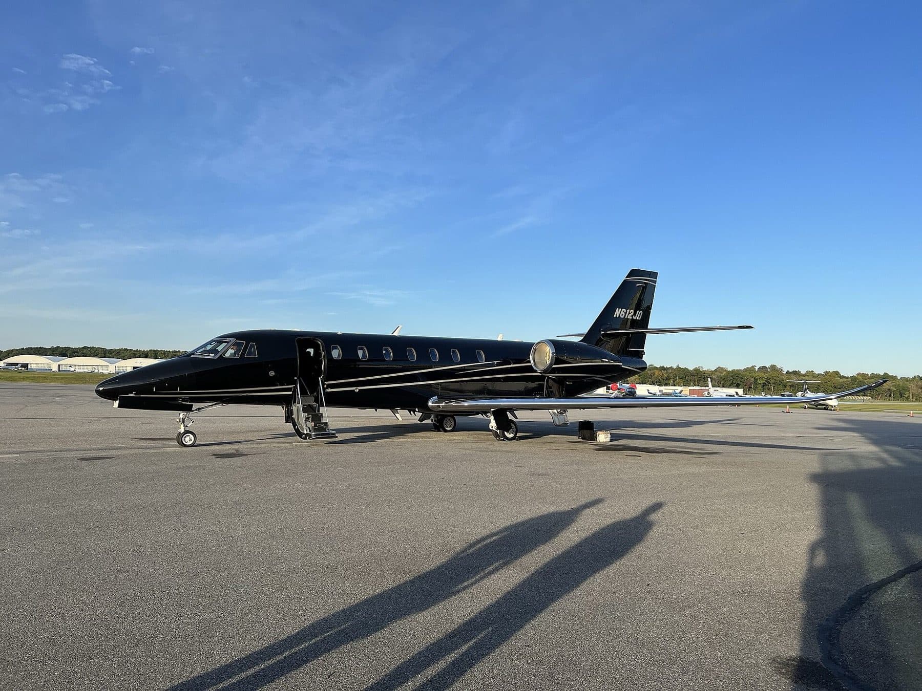 Citation Latitude on the apron at White Plains