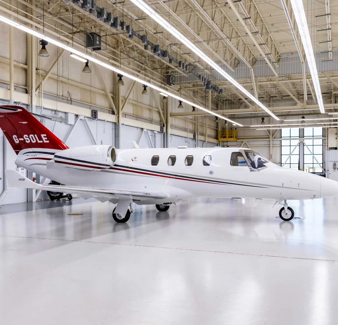 Citation M2 G-SOLE, front three-quarter