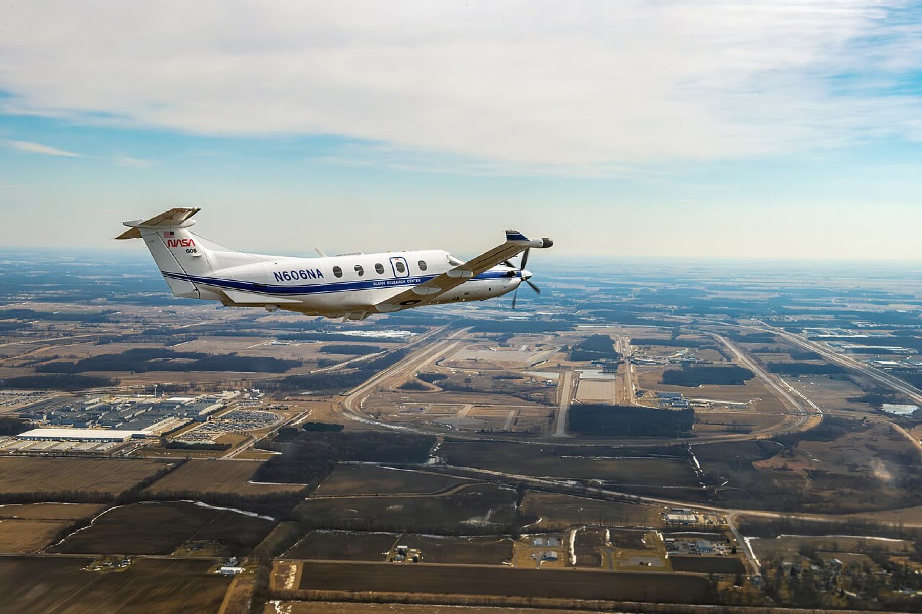 PC-12 in flight, representative aircraft